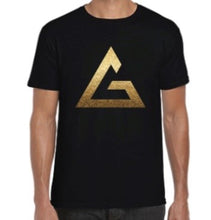 Load image into Gallery viewer, AlphaGen Black and Gold T-Shirt