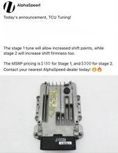 Load image into Gallery viewer, AlphaSpeed Tuning (Information Only - Contact your closest AlphaSpeed Dealer)