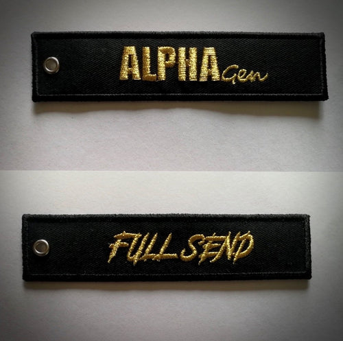 AlphaGen Flight Tag Keychain