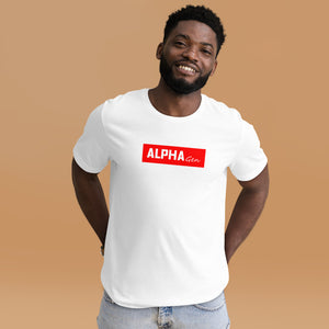 AlphaGen Red Logo/White Tee