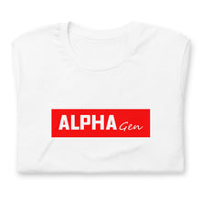 Load image into Gallery viewer, AlphaGen Red Logo/White Tee